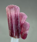 Rubellite Tourmaline – Three Intergrown Pink Red Crystals – 40 mm – Collector Mineral Specimen