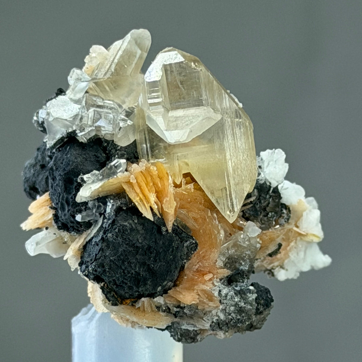 Wings Cerusite  Crystals with  barite hematite and calcite in Perfect conditions