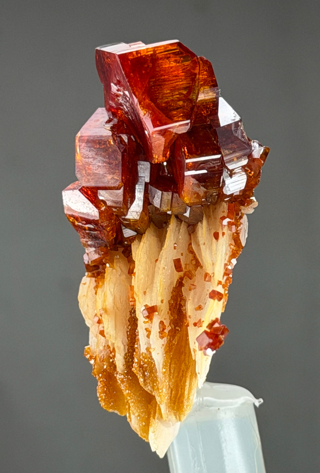 Vanadinite with Barite in perfect Conditions -Vanadinite lovers -