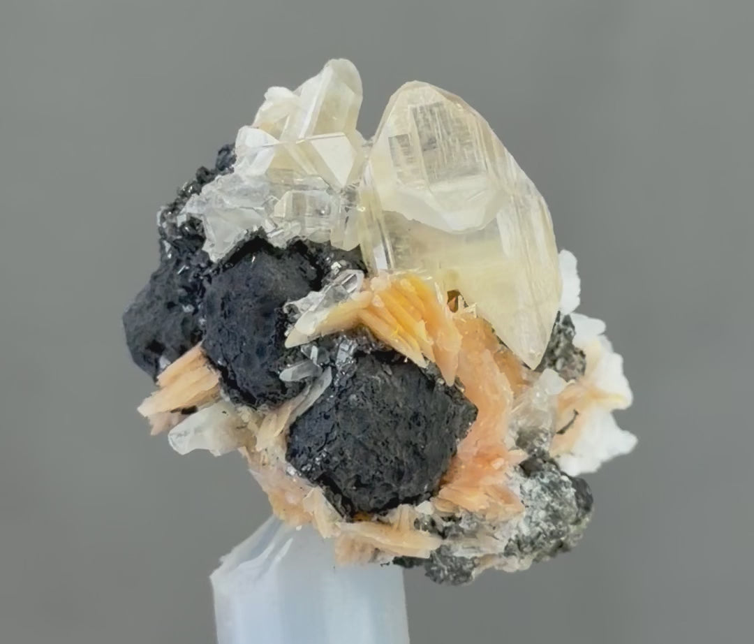 Wings Cerusite  Crystals with  barite hematite and calcite in Perfect conditions